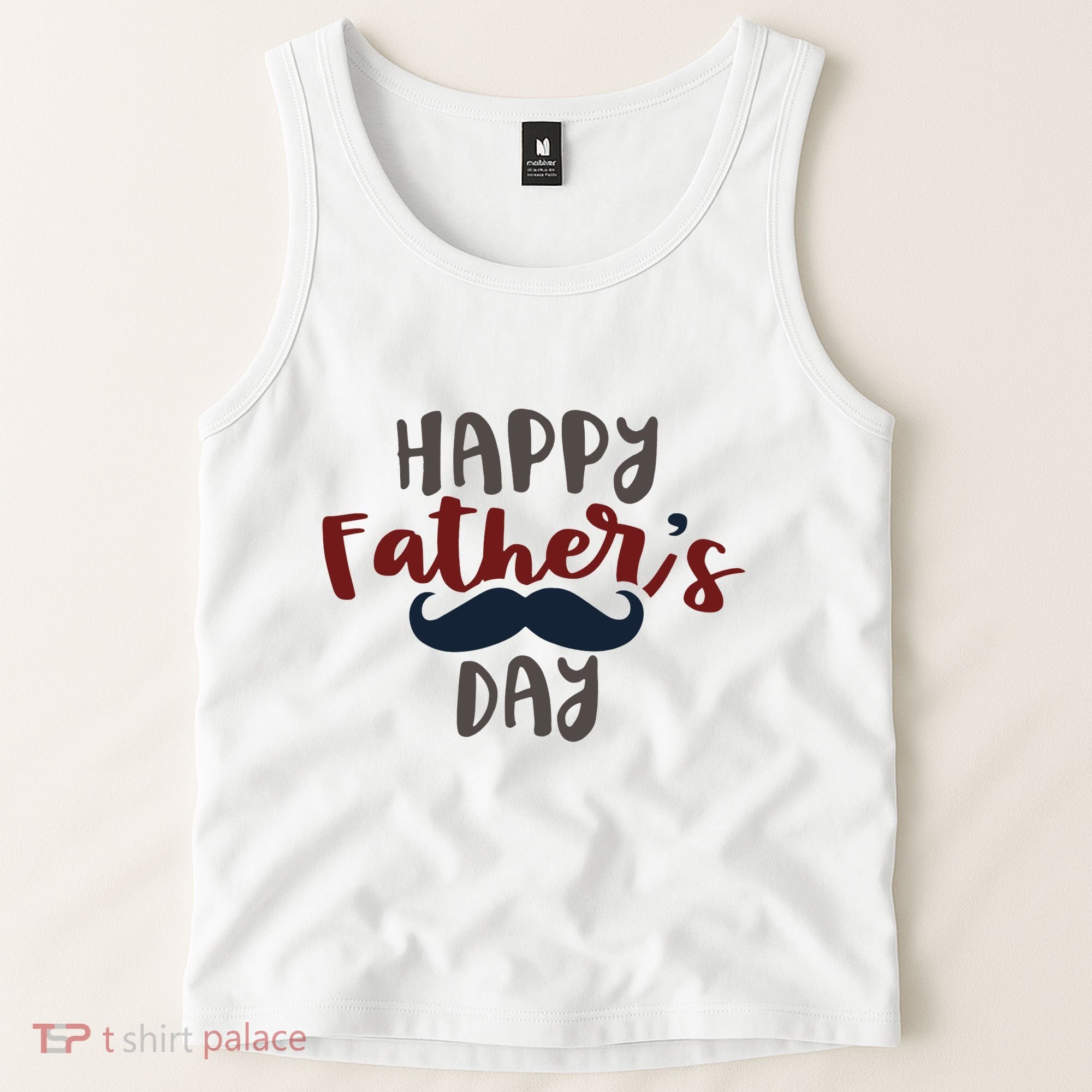 Happy Father's Day Mustache Tank Top