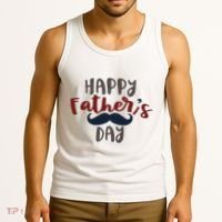 Happy Father's Day Mustache Tank Top thumb 3