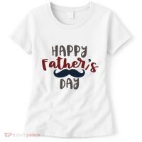 Happy Father's Day Mustache Women's T-Shirt thumb 0