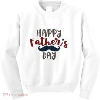 Happy Father's Day Mustache Kids Sweatshirt thumb 0
