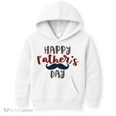 Happy Father's Day Mustache Kids Hoodie