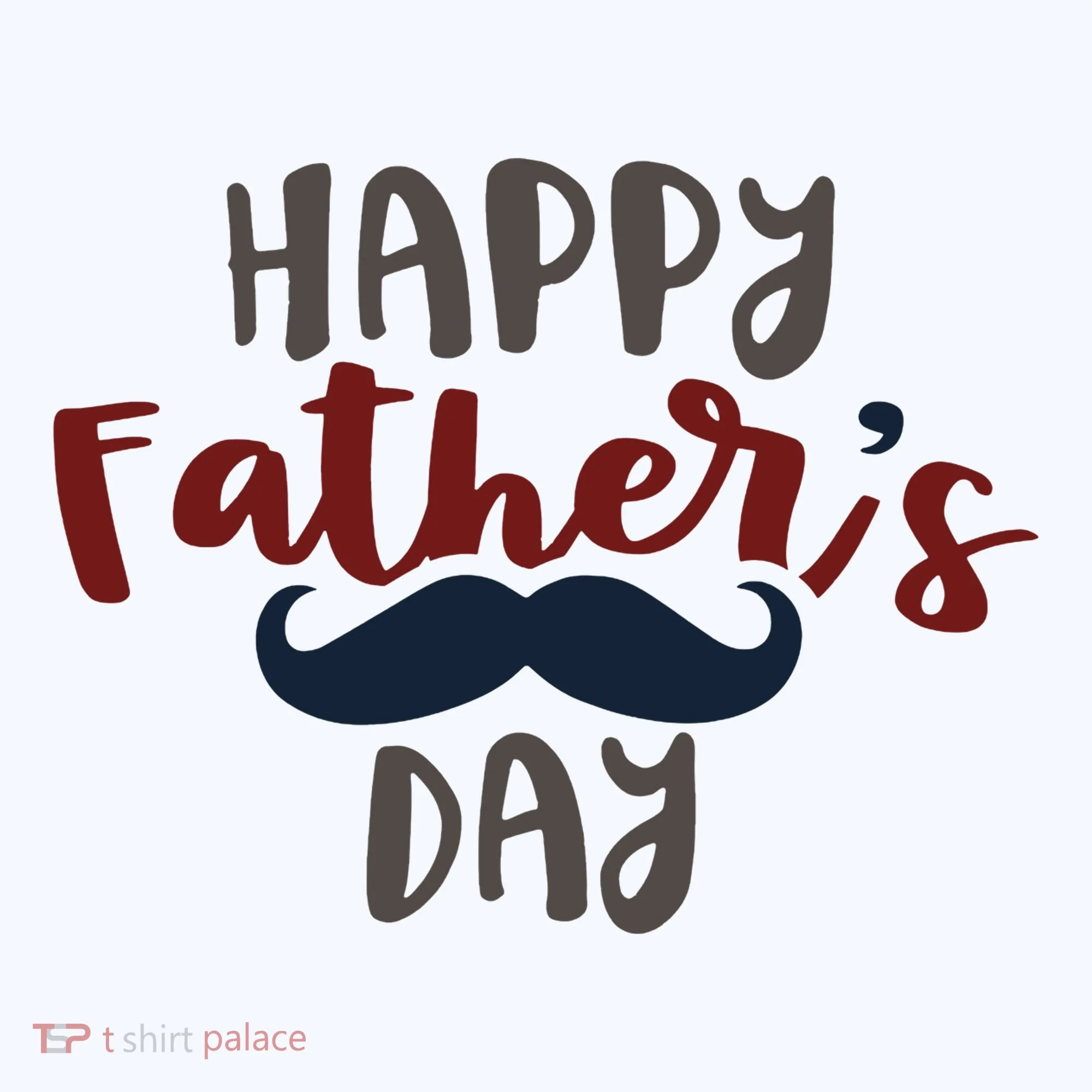 Happy Father's Day Mustache Kids Long Sleeve Shirt