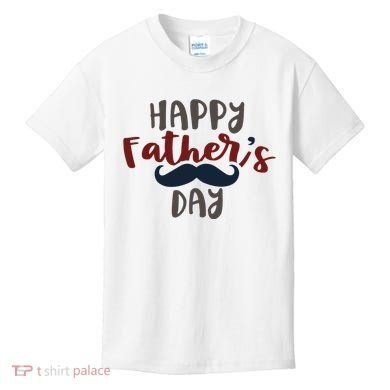 Happy Father's Day Mustache Kids T-Shirt