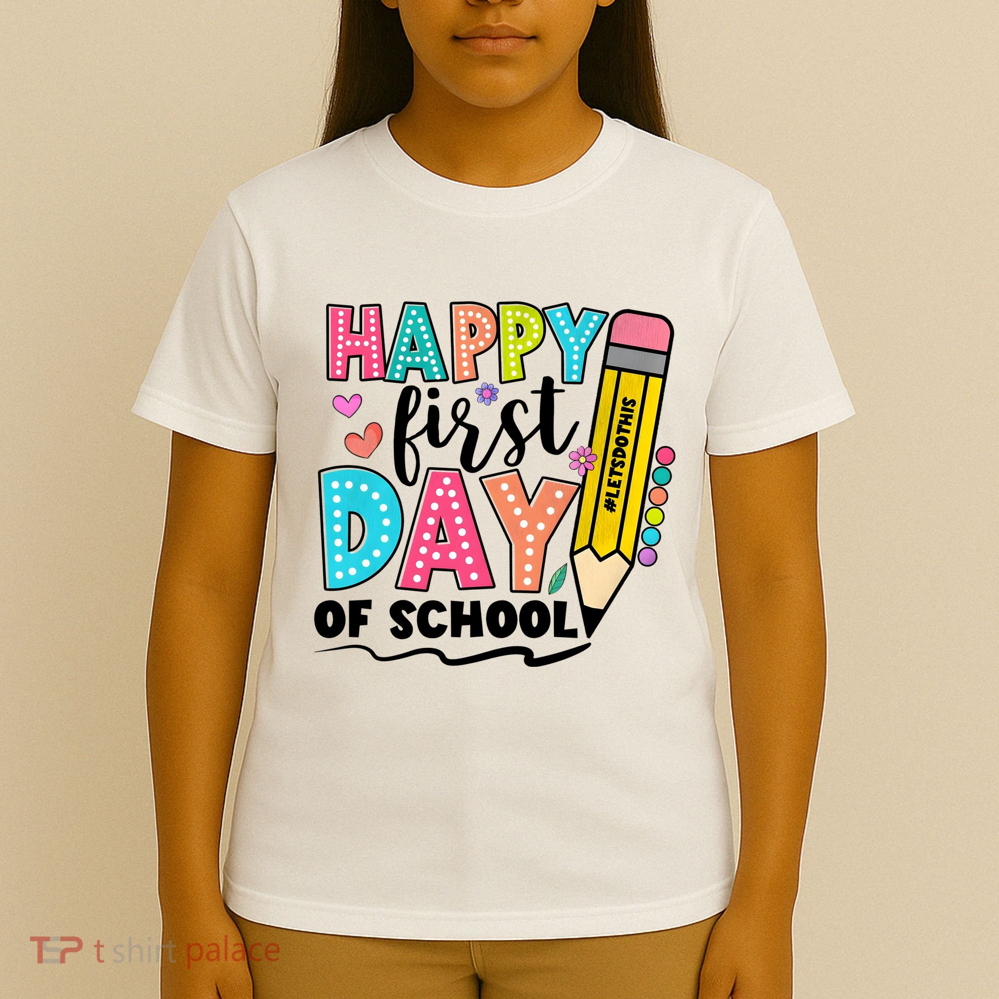 Happy First Day Of School Teacher Pencil T-Shirt