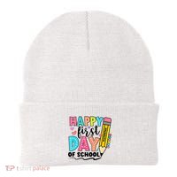 Happy First Day Of School Teacher Pencil Beanie thumb 0