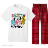 Happy First Day Of School Teacher Pencil Pajama Set thumb 0