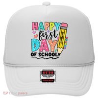 Happy First Day Of School Teacher Pencil Hat thumb 0