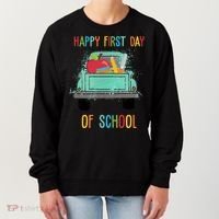 Happy First Day Of School Learning Truck Women's Sweatshirt thumb 0