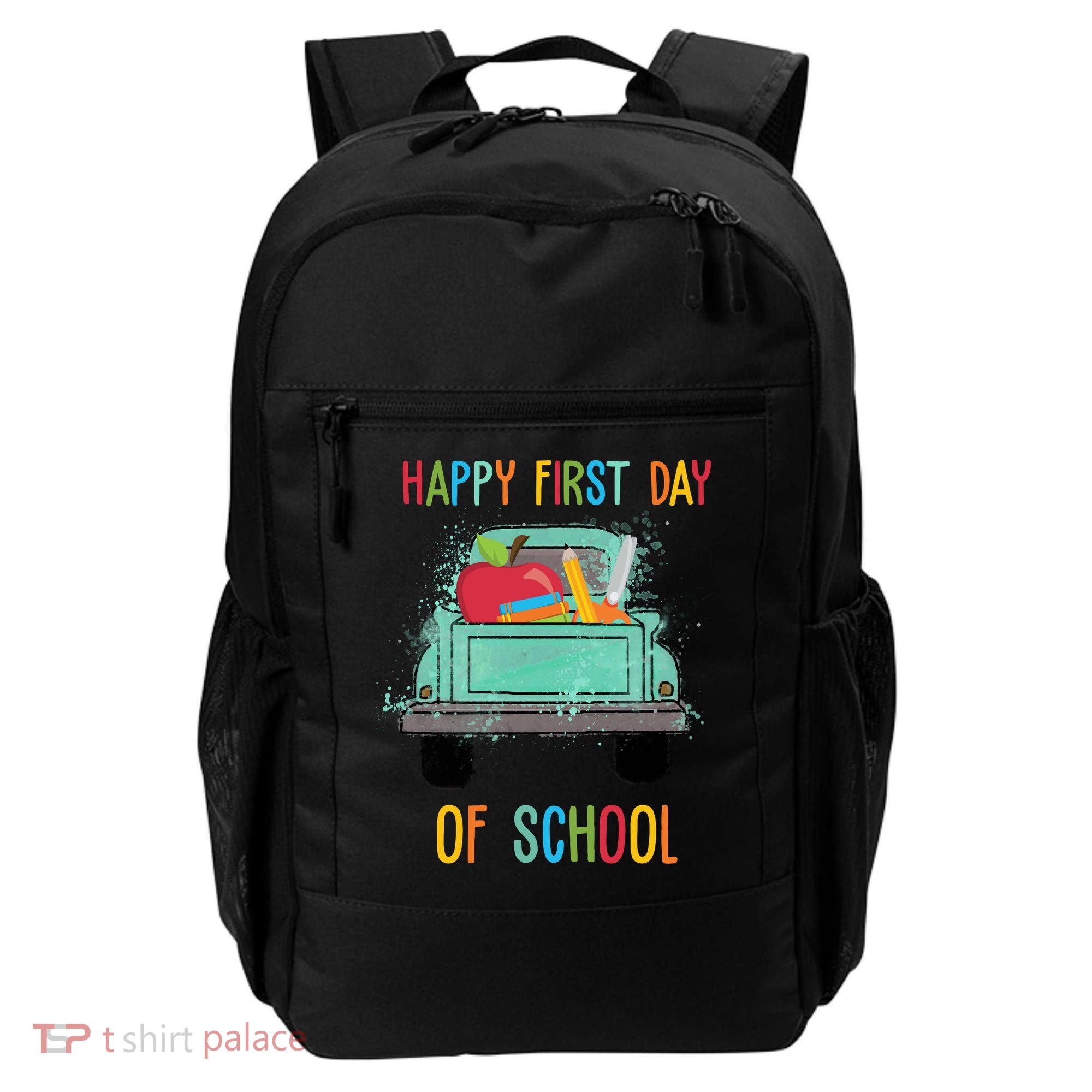 Happy First Day Of School Learning Truck Backpack