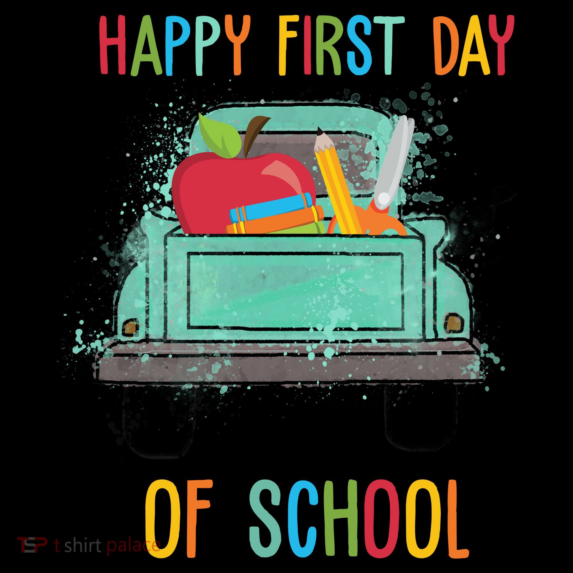 Happy First Day Of School Learning Truck Coaster