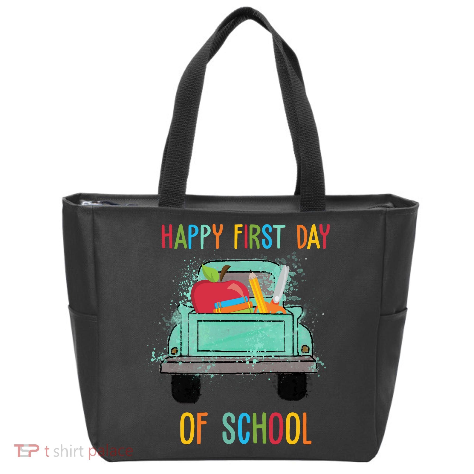 Happy First Day Of School Learning Truck Tote Bag