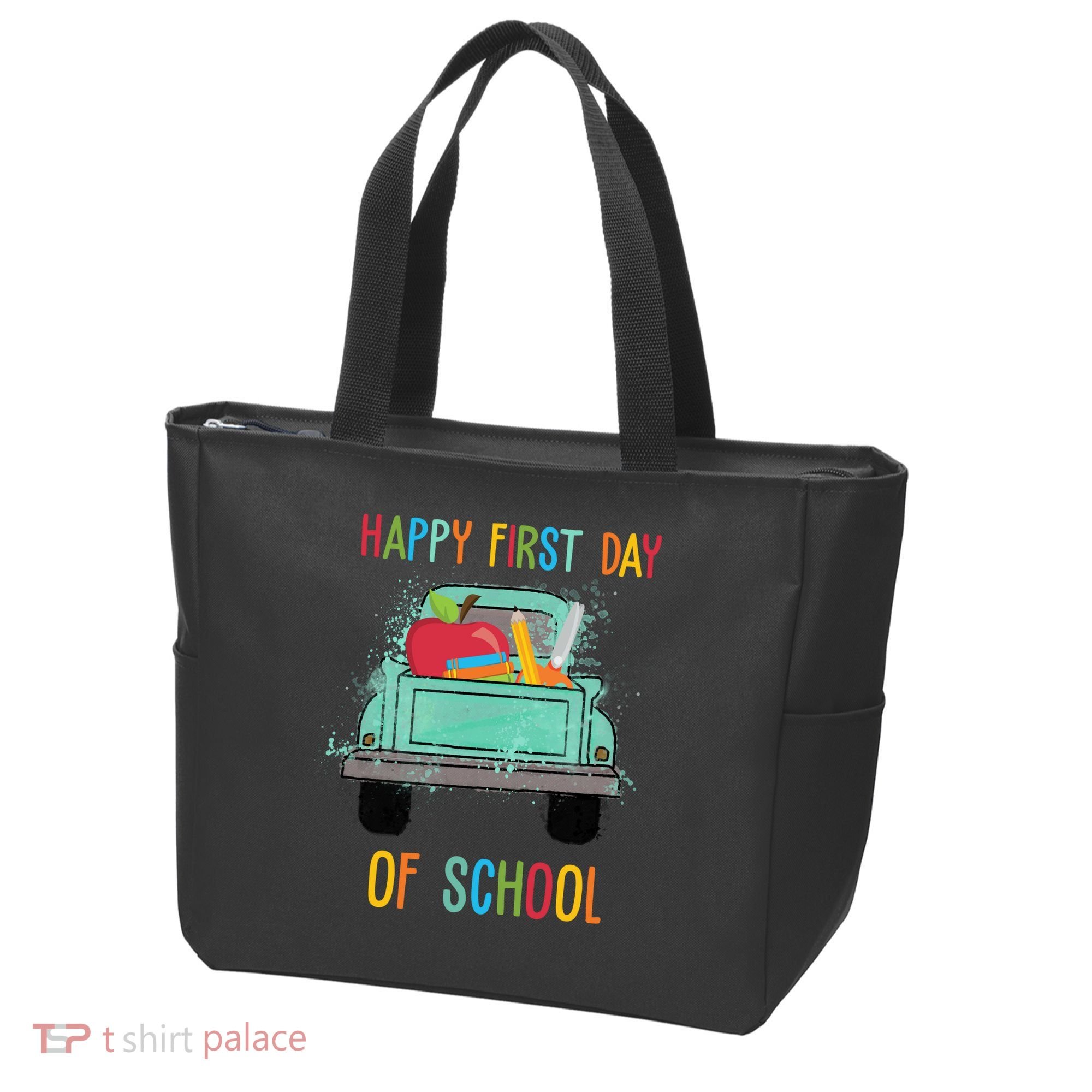 Happy First Day Of School Learning Truck Tote Bag