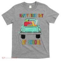 Happy First Day Of School Learning Truck T-Shirt thumb 0
