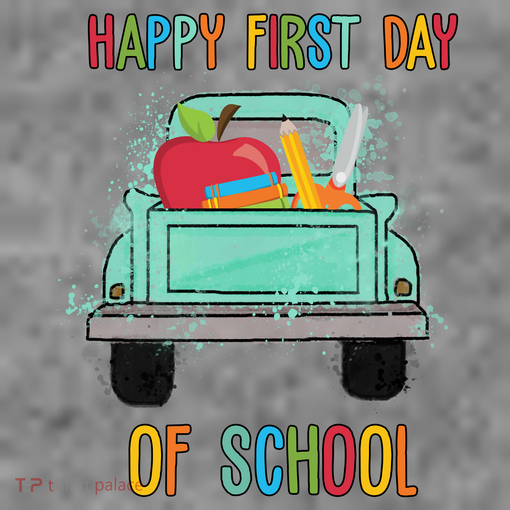 Happy First Day Of School Learning Truck Baby Bodysuit