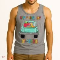 Happy First Day Of School Learning Truck Tank Top thumb 3