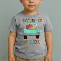 Happy First Day Of School Learning Truck Toddler T-Shirt thumb 2