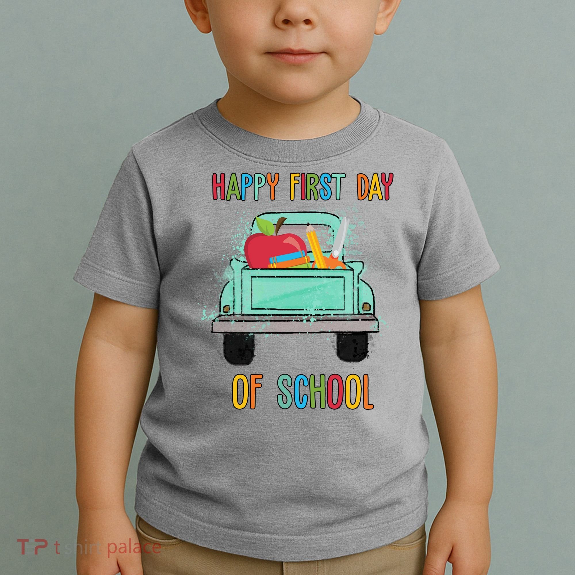 Happy First Day Of School Learning Truck Toddler T-Shirt