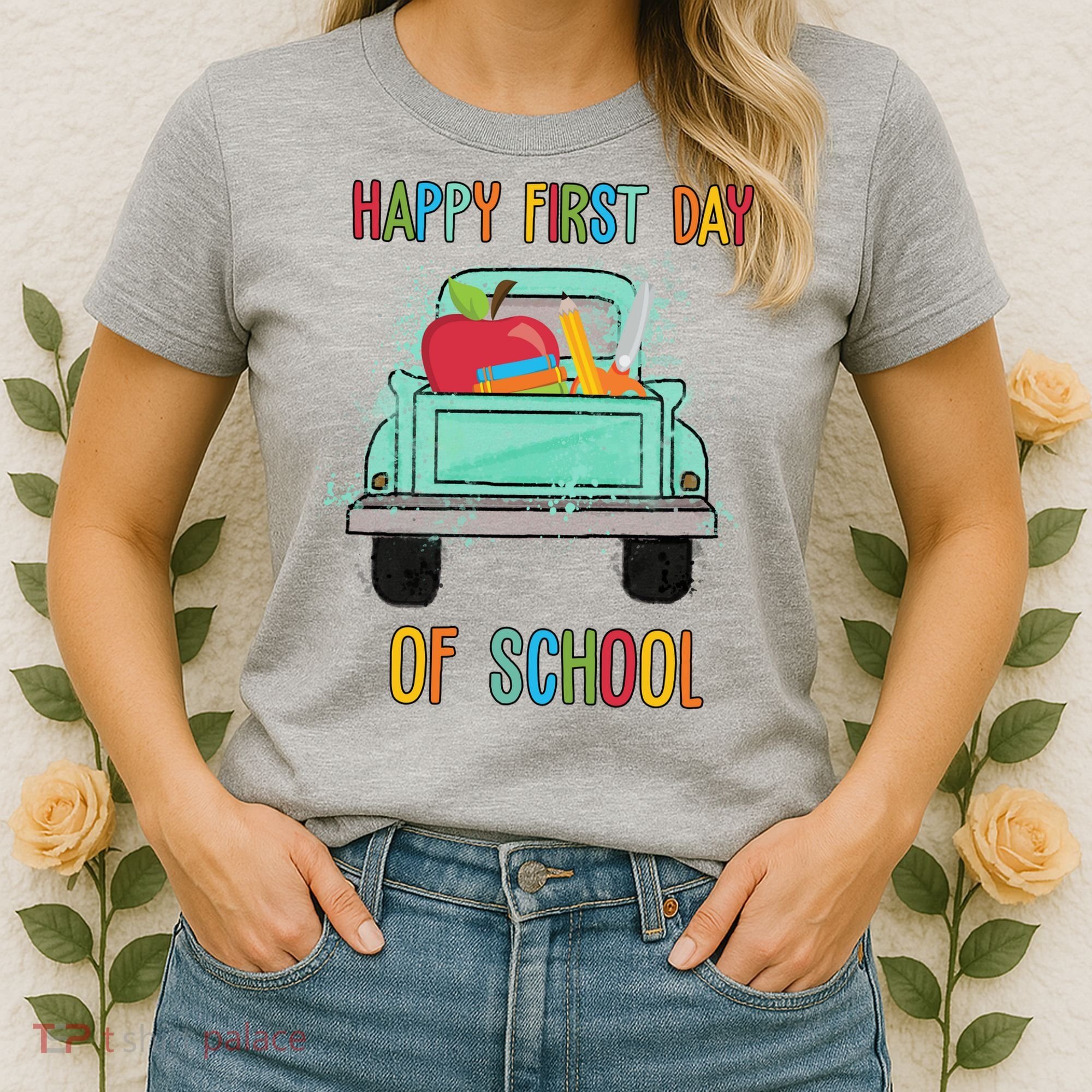 Happy First Day Of School Learning Truck Women's T-Shirt