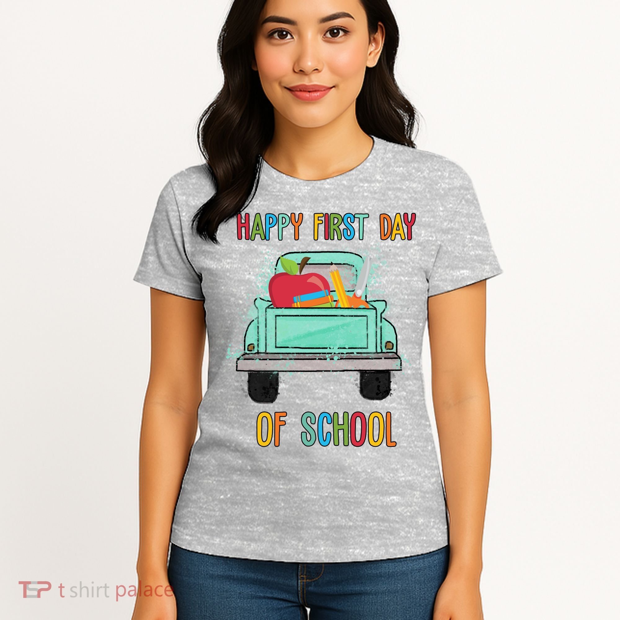 Happy First Day Of School Learning Truck Women's T-Shirt