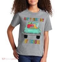 Happy First Day Of School Learning Truck Kids T-Shirt thumb 2