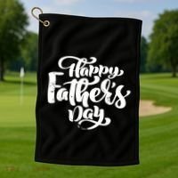 Happy Father's Day Gift For Dad Golf Towel thumb 1