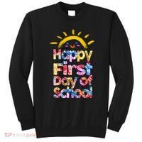 Cute Sun Happy First Day Of School Sweatshirt thumb 0