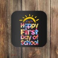 Cute Sun Happy First Day Of School Coaster thumb 0
