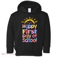 Cute Sun Happy First Day Of School Toddler Hoodie thumb 0
