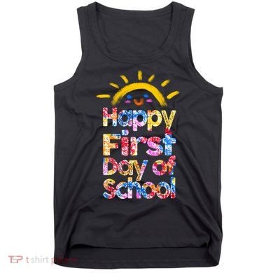 Cute Sun Happy First Day Of School Tank Top