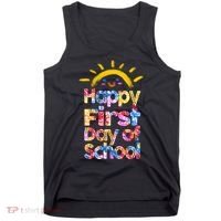 Cute Sun Happy First Day Of School Tank Top thumb 0