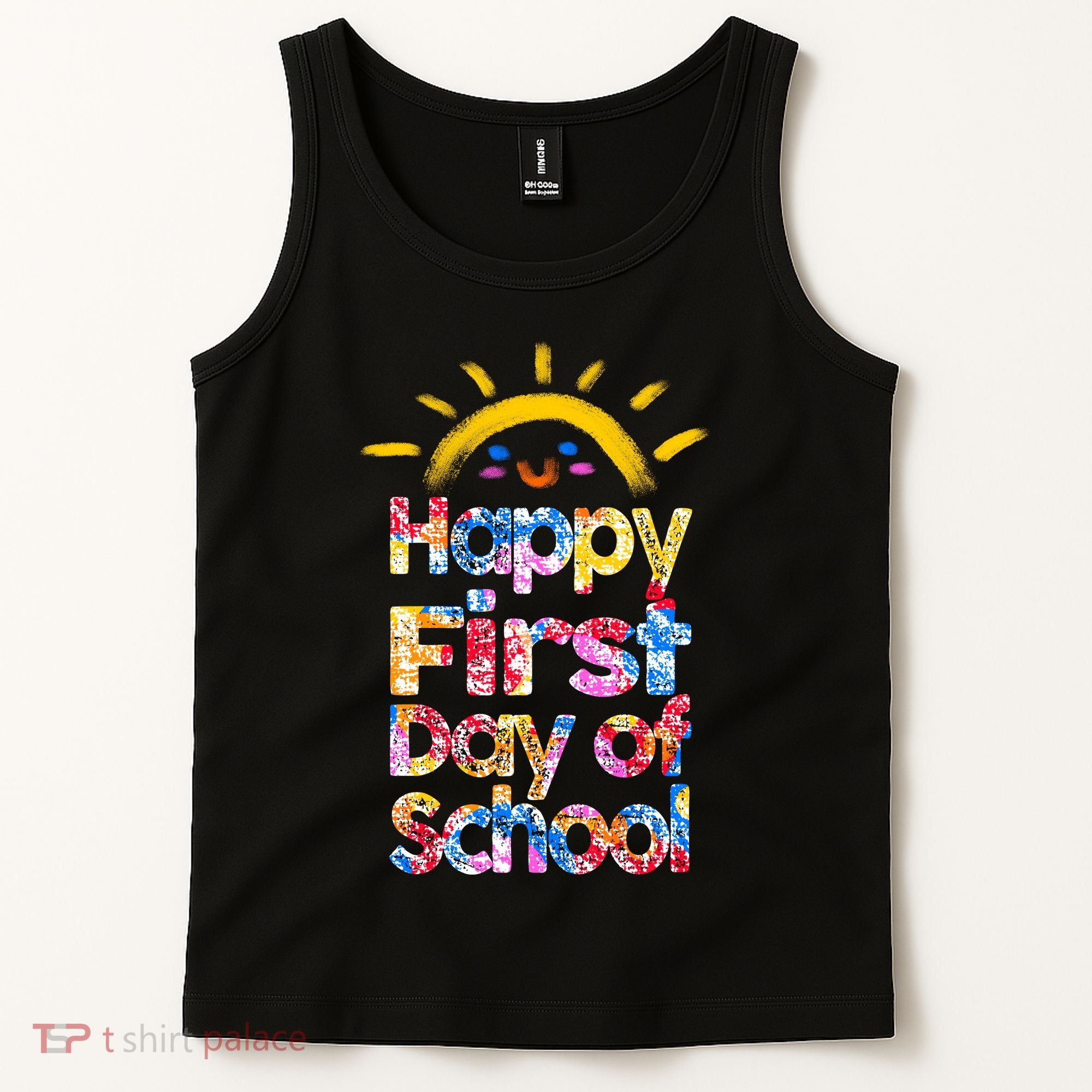 Cute Sun Happy First Day Of School Tank Top