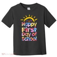 Cute Sun Happy First Day Of School Toddler T-Shirt thumb 0