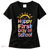Cute Sun Happy First Day Of School Women's T-Shirt thumb 0