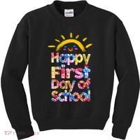 Cute Sun Happy First Day Of School Kids Sweatshirt thumb 0