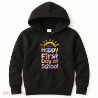 Cute Sun Happy First Day Of School Kids Hoodie thumb 0