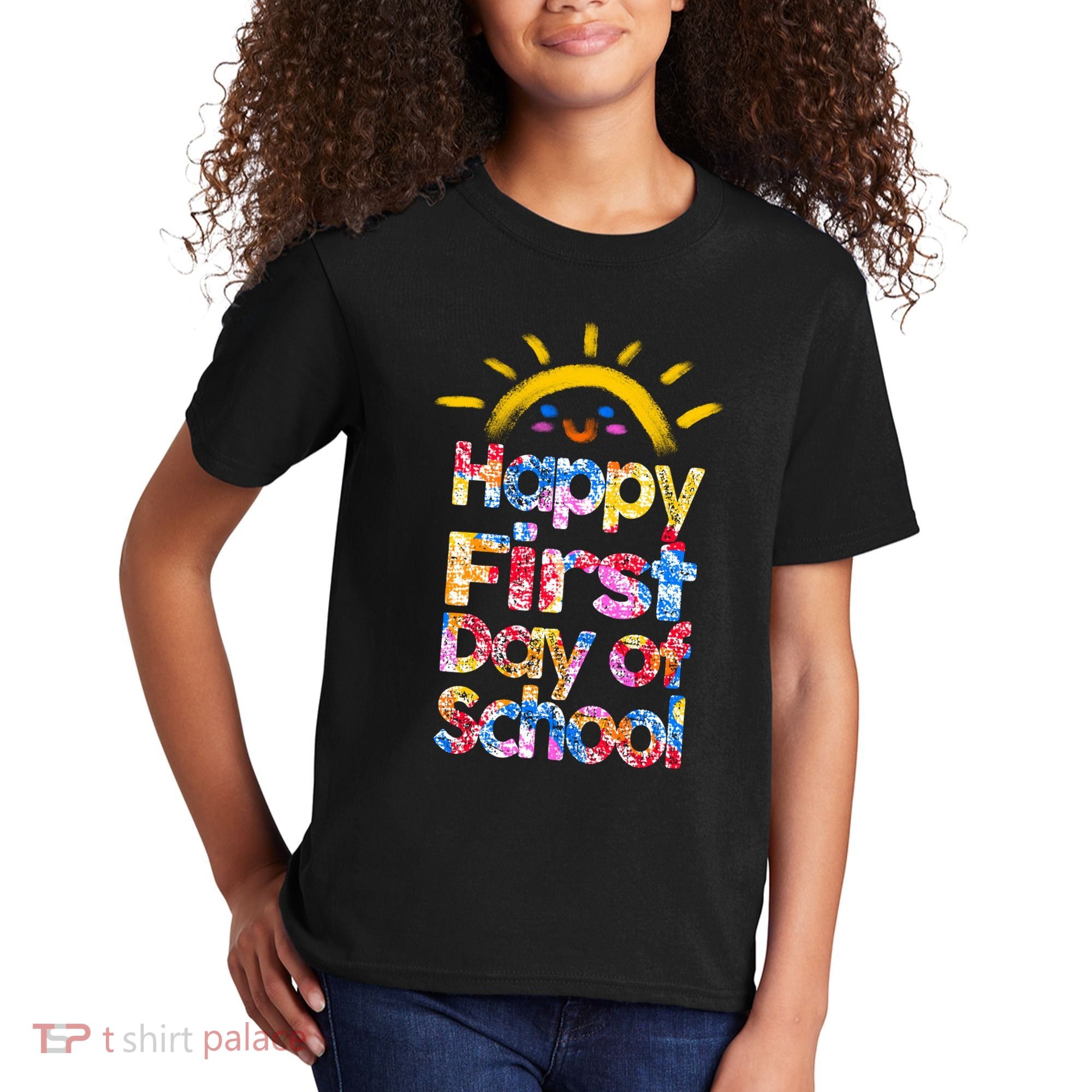 Cute Sun Happy First Day Of School Kids T-Shirt