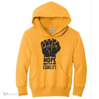 Hope For Equality Black History Month Kids Hoodie
