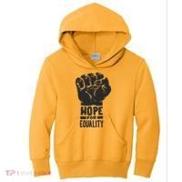 Hope For Equality Black History Month Kids Hoodie thumb 0