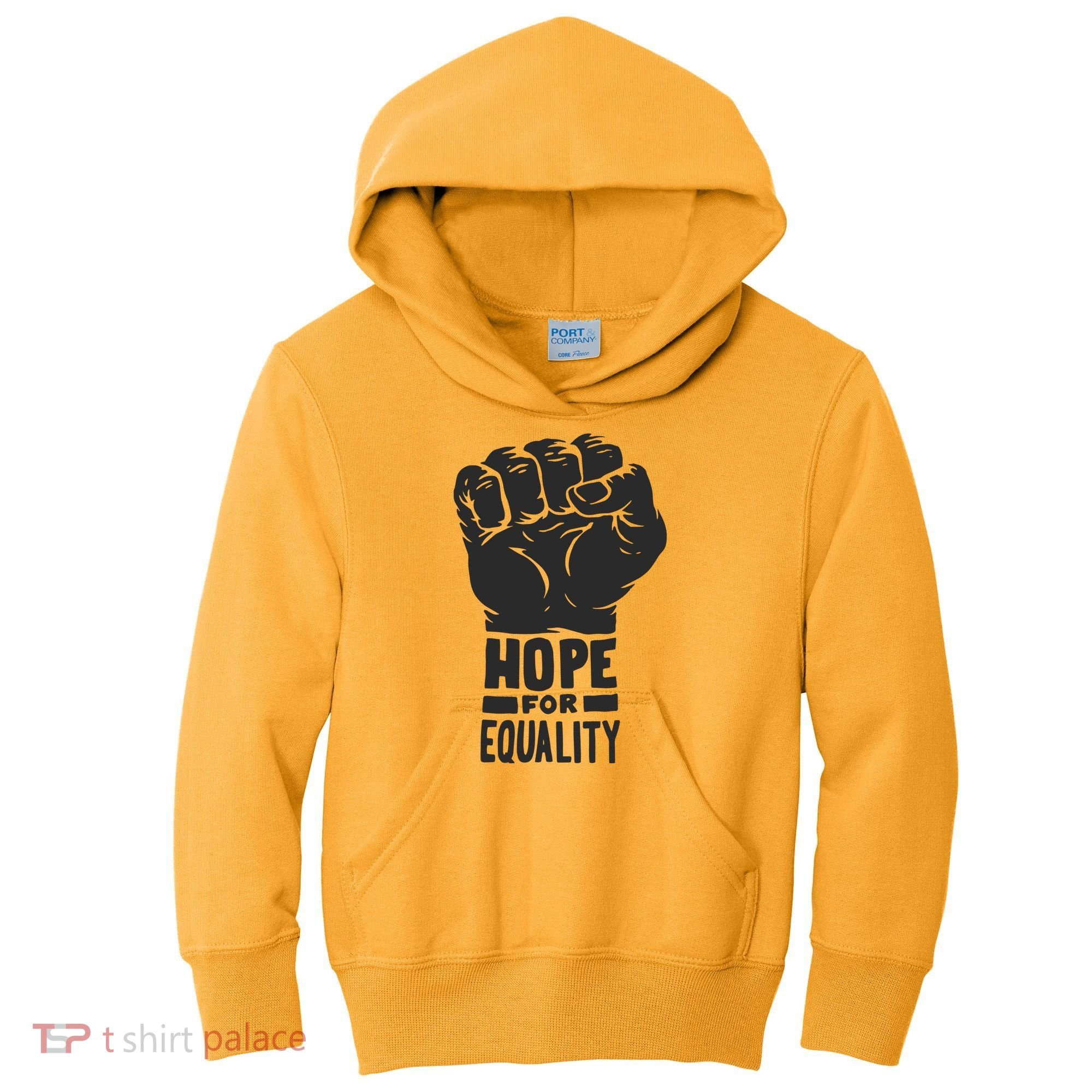 Hope For Equality Black History Month Kids Hoodie