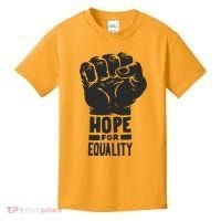 Hope For Equality Black History Month Kids T-Shirt thumb 0