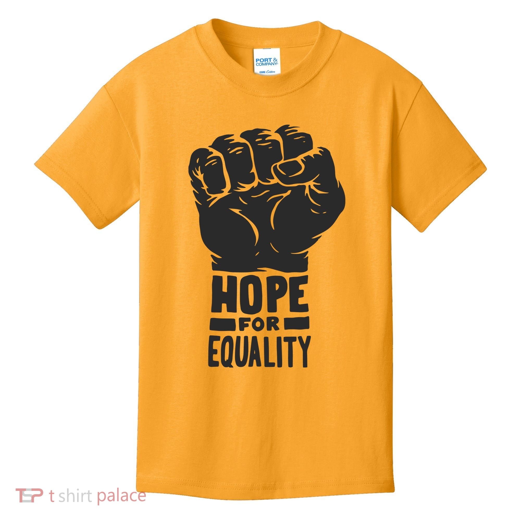 Hope For Equality Black History Month Kids T-Shirt