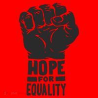 Hope For Equality Black History Month Santa Hat thumb 1