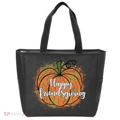 Happy Friendsgiving Fall Pumpkin Gift Tote Bag