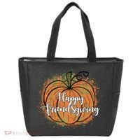 Happy Friendsgiving Fall Pumpkin Gift Tote Bag thumb 0