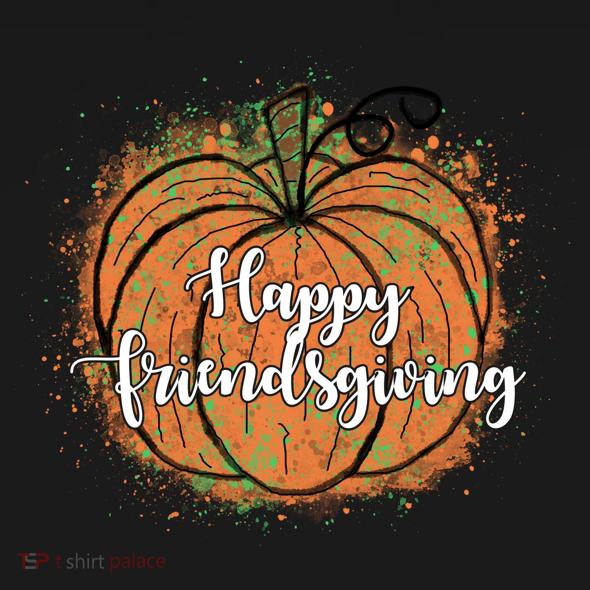 Happy Friendsgiving Fall Pumpkin Gift Tote Bag