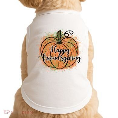 Happy Friendsgiving Fall Pumpkin Gift Doggie Tank