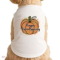 Happy Friendsgiving Fall Pumpkin Gift Doggie Tank thumb 0
