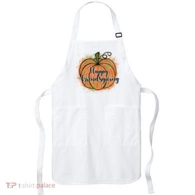 Happy Friendsgiving Fall Pumpkin Gift Apron