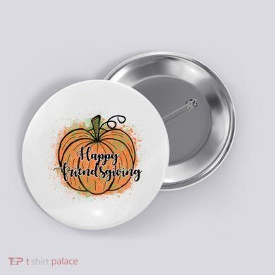 Happy Friendsgiving Fall Pumpkin Gift Button