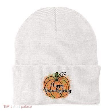 Happy Friendsgiving Fall Pumpkin Gift Beanie
